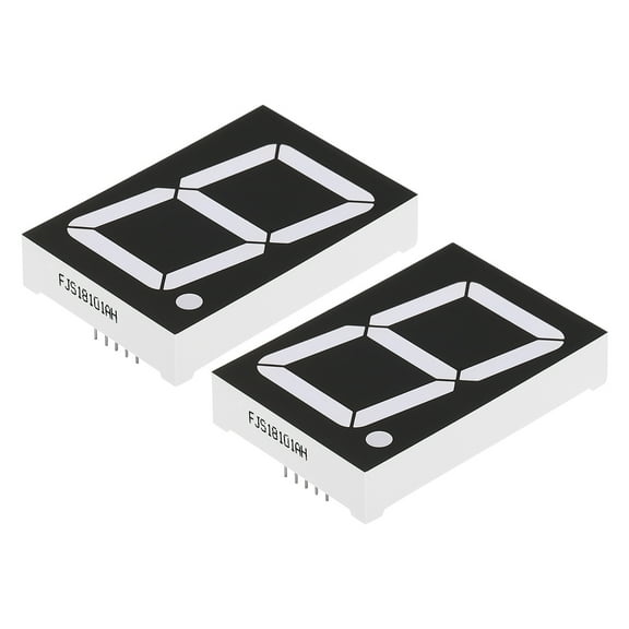 Uxcell 10Pin 1.5"x2.2"x0.4" Common Cathode 3.6V LED Display Digital Tube Red 2 Pack