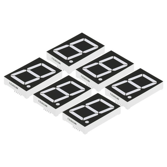 Uxcell 10Pin 1.5"x2.2"x0.4" Common Cathode 3.6V LED Display Digital Tube Red 6 Pack