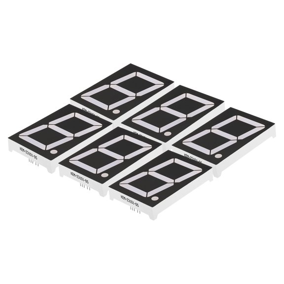 Uxcell 10Pin 1.9"x2.7"x0.5" Common Anode 5.4V LED Display Digital Tube Red 6 Pack
