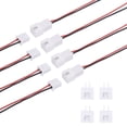 Uxcell 10Sets XH2.54mm 2Pin Male and Female Connector Kit Silicone Wire ...