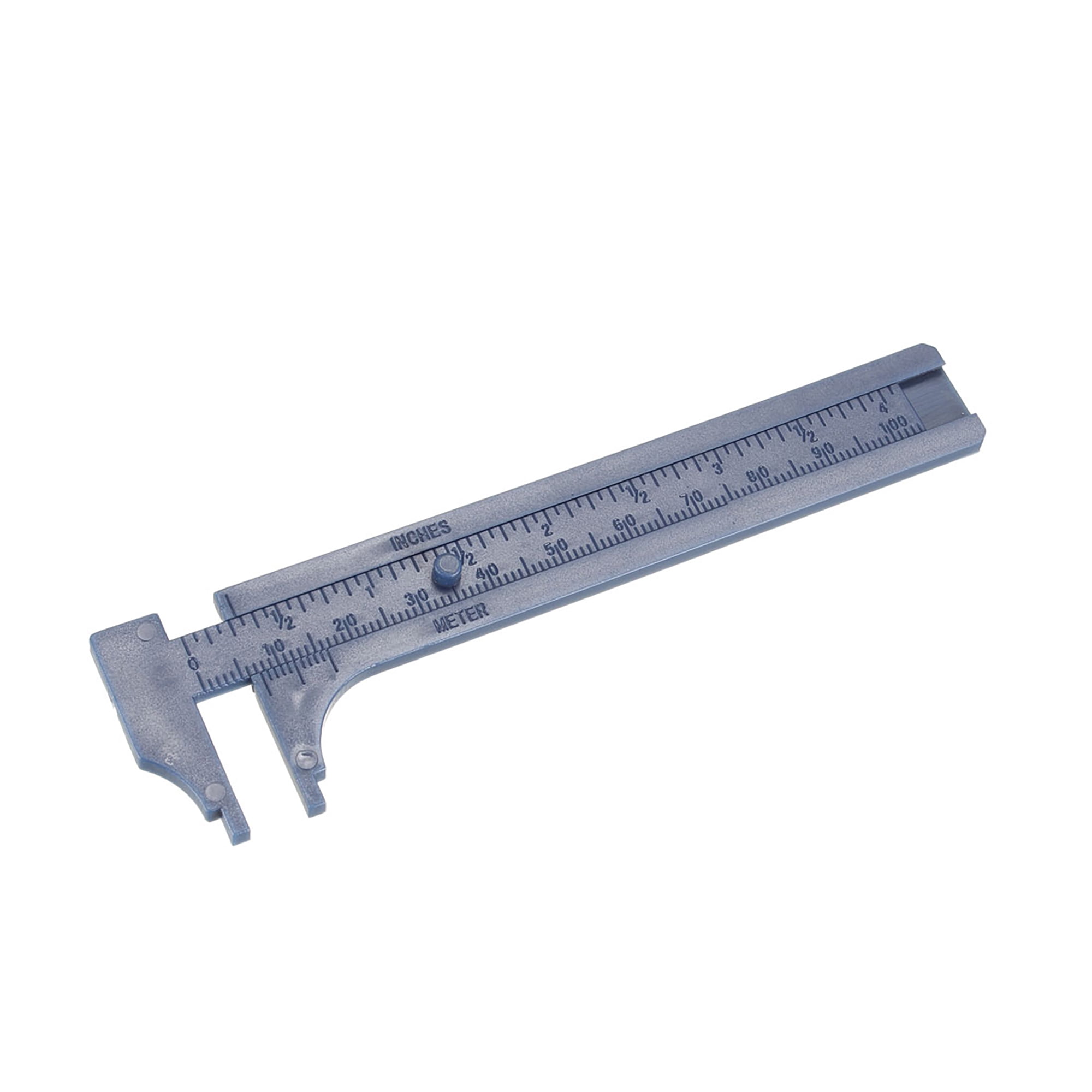Uxcell 10cm 4 inch Metric Mini Double Scale Plastic Ruler Caliper ...