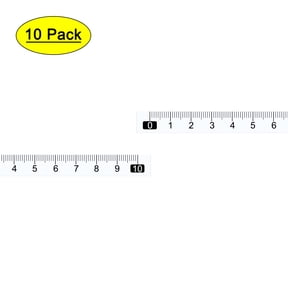 Uxcell 10cm Left to Right Read Adhesive Tape Measure for Workbench (Transparent, 10 Pack)