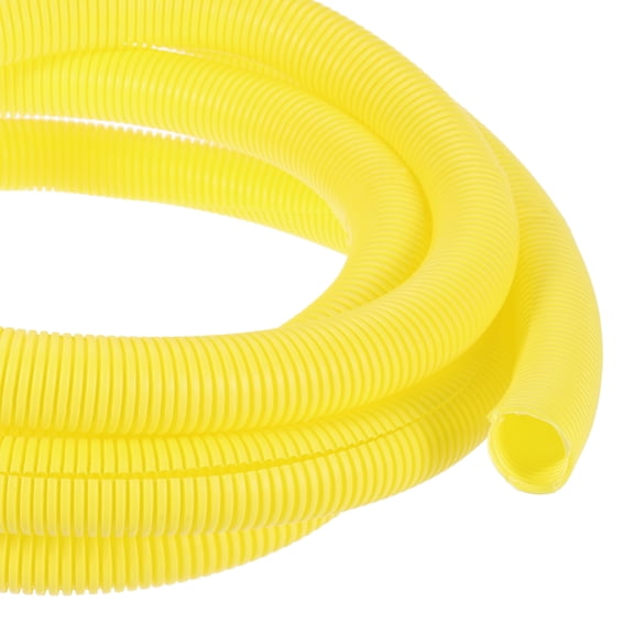 Uxcell 10ft 1/4 Inch Yellow Wire Loom Split Tubing Cord Protectors Flexible Conduit