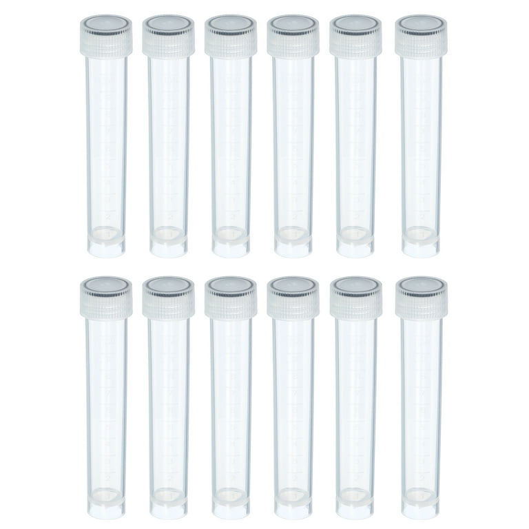 Clear Polystyrene Plastic Vials with Cap