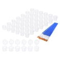 thumbnail image 1 of Uxcell 10ml/0.3oz Empty Paint Pots with Lids, 20 Strips 120 Pots Mini Paint Strip Cups with 20pcs Paint Brushes, Style 2, 1 of 6