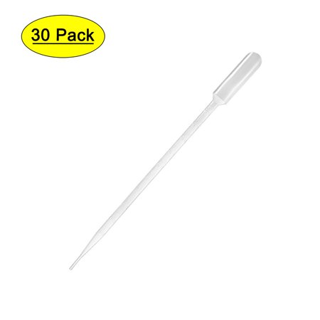 Uxcell 10ml 295mm Graduated Liquid Drop Droppers Disposable Pipettes 30 Pack