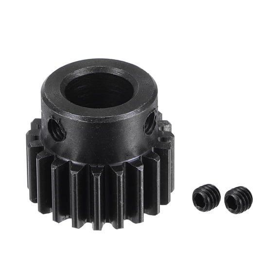 Uxcell 10mm Aperture 20T Mod 1 45# Steel Spur Diff Differential Motor Pinion Gear