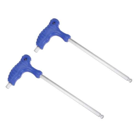 Uxcell 10mm Ball End Hex T-Handle Wrench Spanner, Metric CR-V Steel 2 Pack