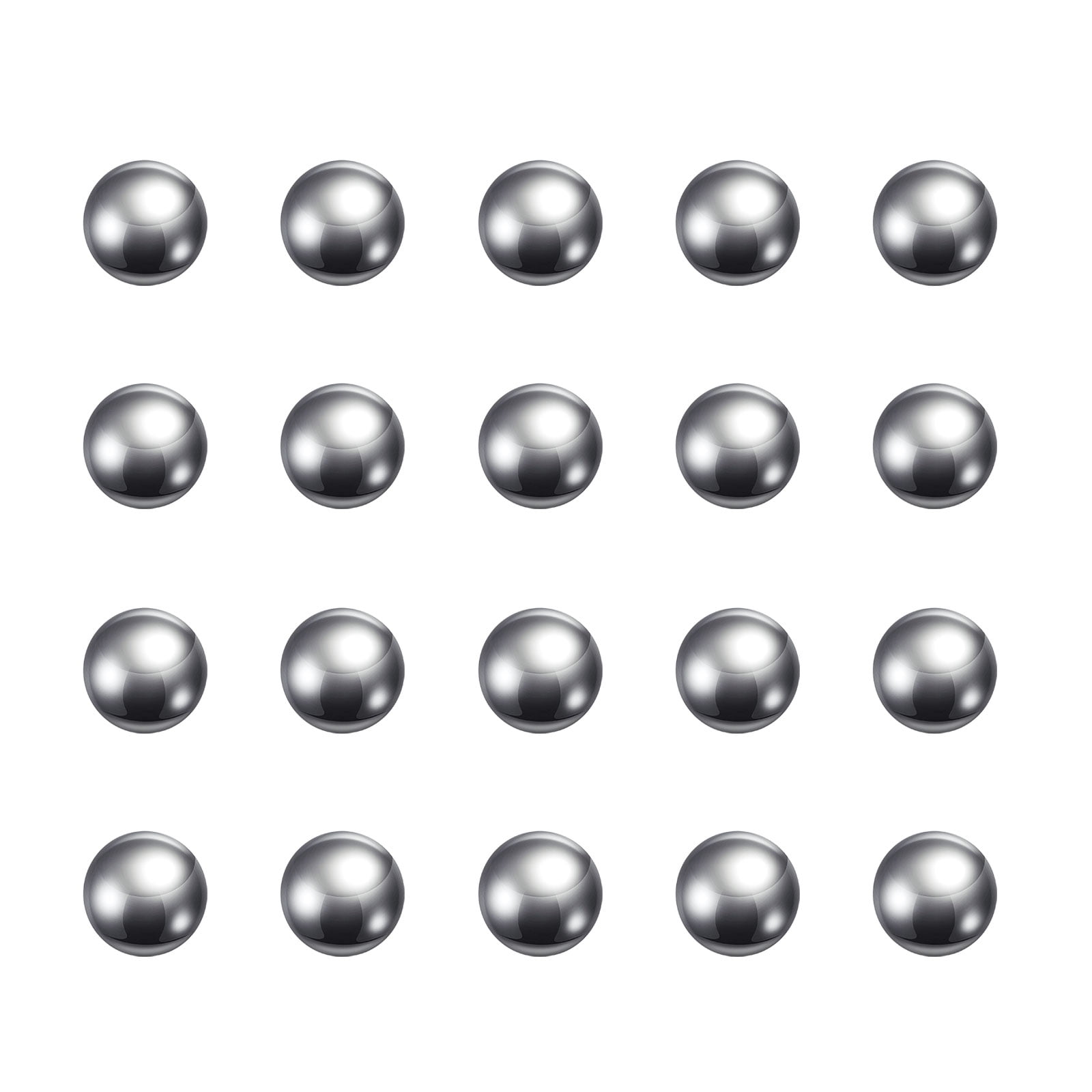 Uxcell 10pcs 20mm Carbon Steel Bearing Balls - Mirror Polished Precision Balls