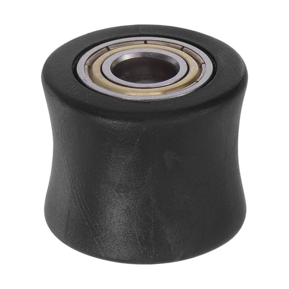 Uxcell 10mm Chain Roller Pulley Tensioner Wheel Guide Concave Type for Bike Atv Go-kart Black
