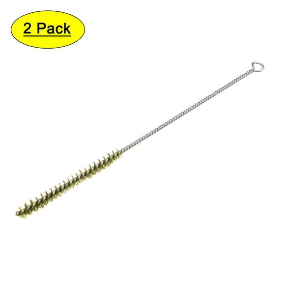 Uxcell 10mm Dia 29cm Length Copper Wire Tube Cleaning Brush 2 Pack