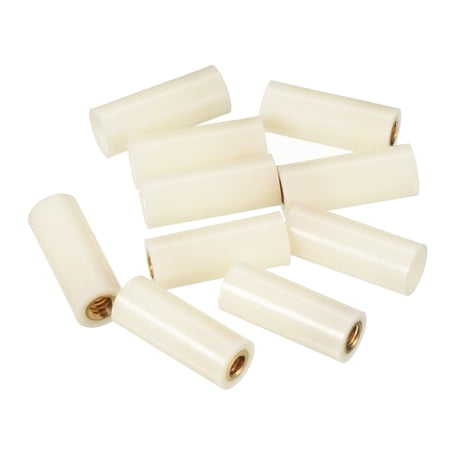 Uxcell 10mm Dia Billiard Pool Cue Stick Screw on Ferrules Cue Tips Replacement, Beige 10 Pack