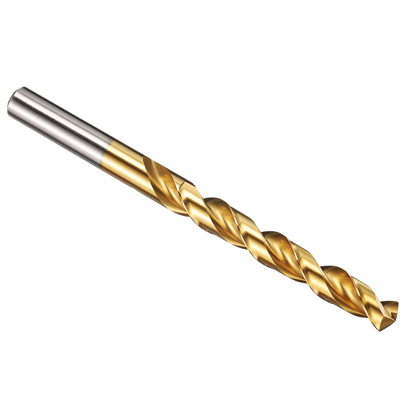 Uxcell 10mm Drill Bit, M42 8% Cobalt High-Speed Steel Jobber Straight Shank 135° Titanium Nitride (TiN) Coated for Hard Metal Stainless Steel - 2 Pack
