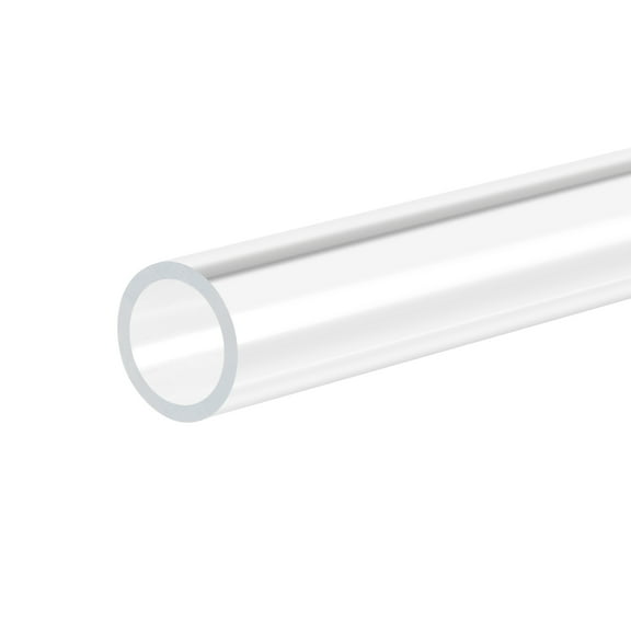 Uxcell 10mm ID x 12mm OD x 305mm Clear Rigid Acrylic Pipe Round Tube