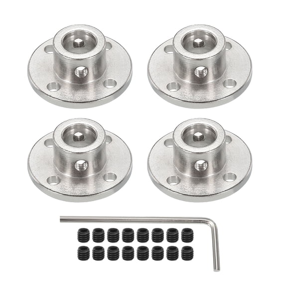 Uxcell 10mm Inner Dia H13 x D16 Rigid Flange Coupling Motor Guide Shaft Coupler Motor Connector DIY Parts