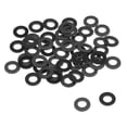 thumbnail image 1 of Uxcell 10mm O.D. 1mm Thick Nylon Flat Washers for 5mm ID Screw Bolt, Black 50 Count, 1 of 3