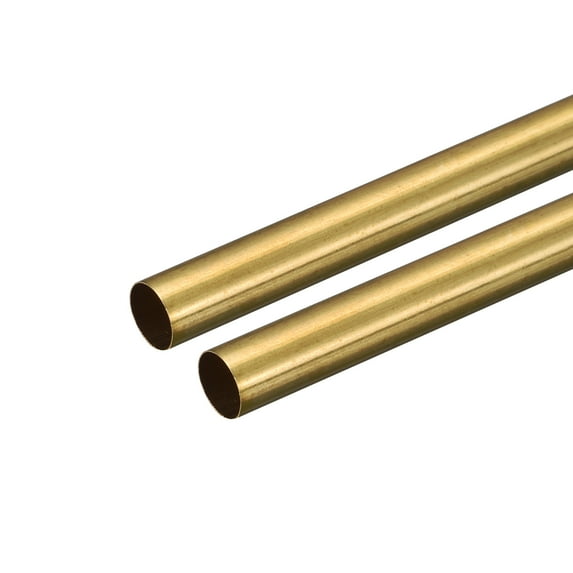 Uxcell 10mm OD 0.2mm Wall Thickness 250mm Length Brass Round Tube 2 Pack