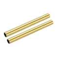 thumbnail image 1 of Uxcell 10mm OD 1mm Wall Thickness 100mm Length Brass Round Tube 2 Pack, 1 of 5