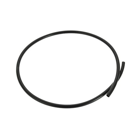 Uxcell 10mm OD 8mm ID 1m Long Nylon Tube for Air Line Brake Fluid Transfer Black