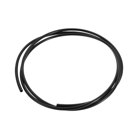Uxcell 10mm OD 8mm ID 3 Meter Long Nylon Tube for Air Line Brake Fluid Transfer Black