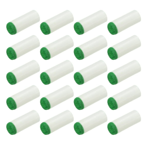 Uxcell 20Pcs 0.39" Pool Cue Tips Billiard Cue Tip Replacement for Pool White Green