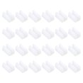 thumbnail image 1 of Uxcell 10mm Rectangle Chair Leg Cover, 48Pcs Plastic Non-Slip Furniture Feet Protectors Tips Covers White, 1 of 6