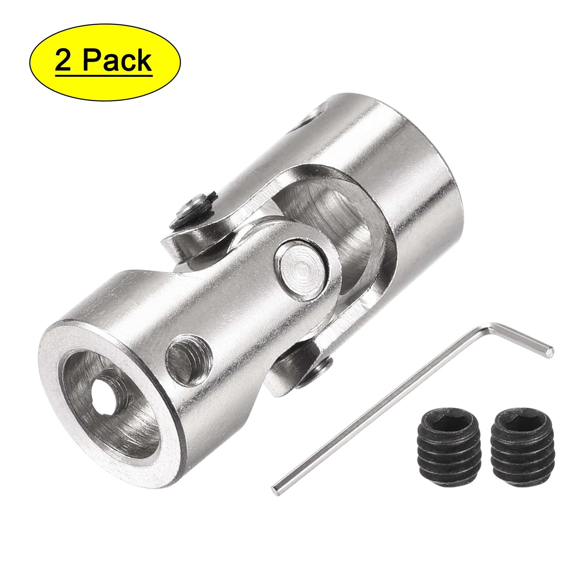 Uxcell 10mm to 10mm Rotatable Universal Joint Shaft Coupling L35 x D16