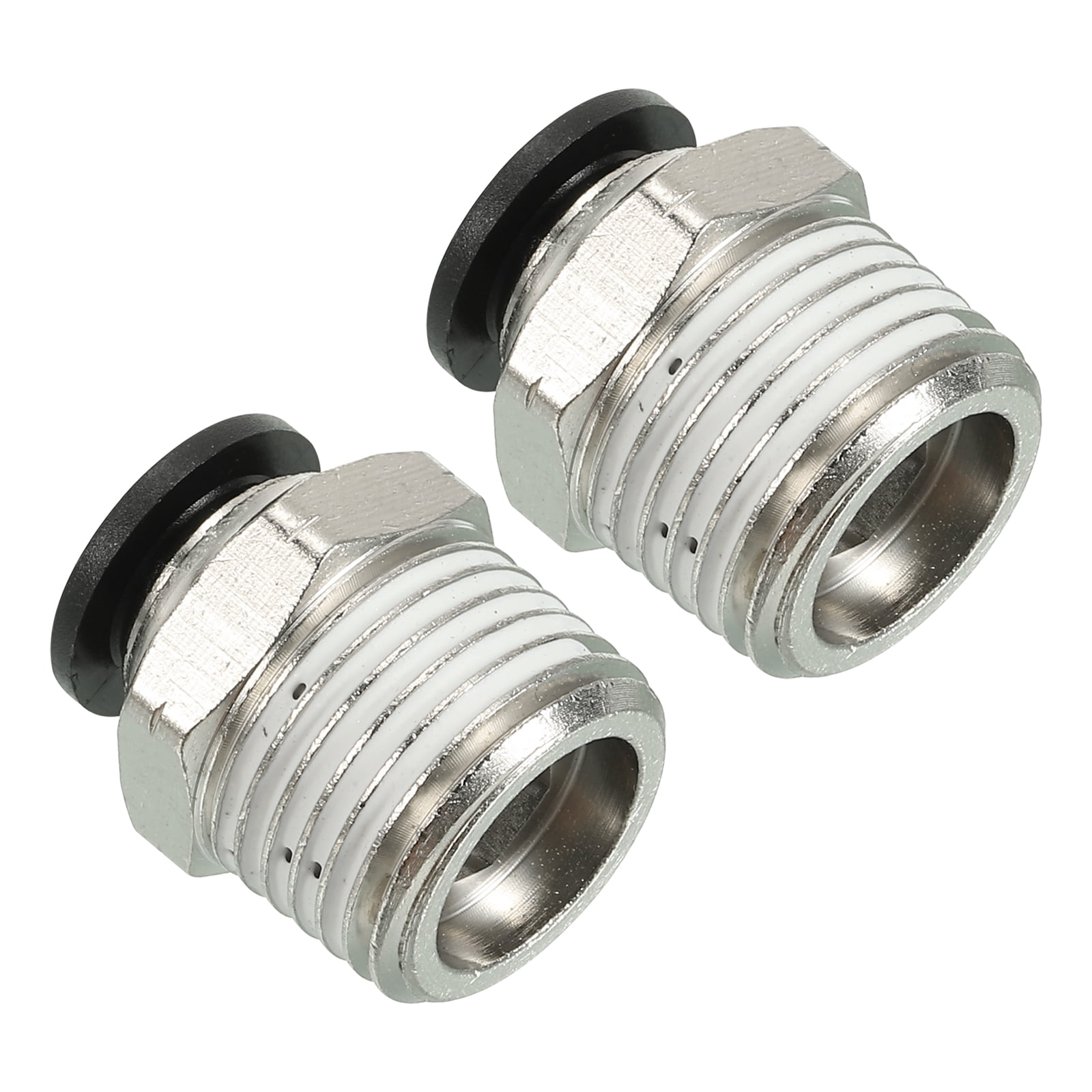 4 Raccords évases 10mm X 1/2" Mâle En Laiton - 45° - Pour Gaz, Air, Réfrigération, CVC