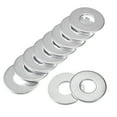 thumbnail image 1 of Uxcell 10mm x 25mm x 2mm Zinc Plated Carbon Steel Flat Washer for Screw Bolt 50 Pack, 1 of 1