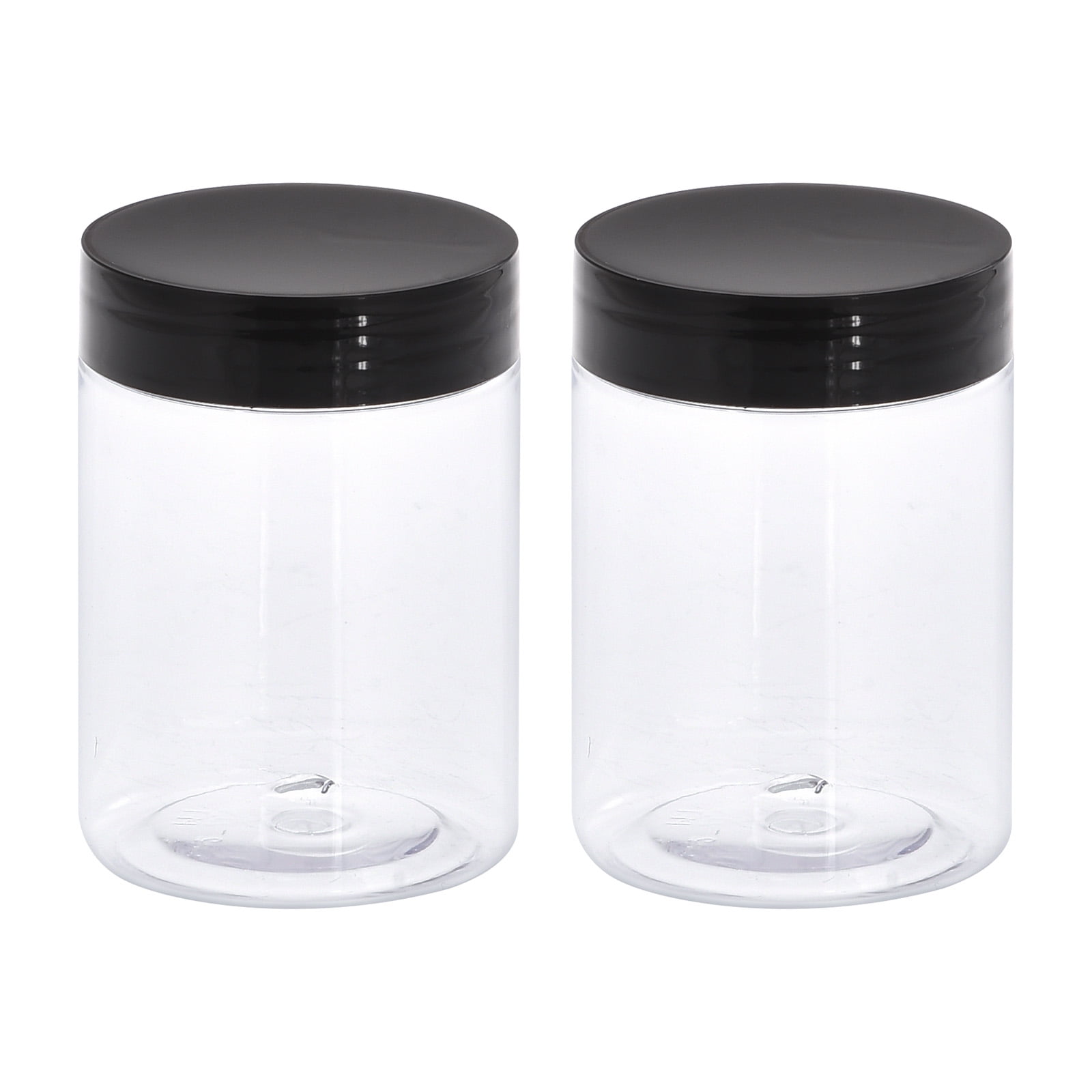 https://i5.walmartimages.com/seo/Uxcell-10oz-300ml-Round-Plastic-Jars-with-Black-Screw-Top-Lid-for-Storage-2Pack_47826898-2585-41d1-9f82-0dfe21099fcc.7bc72d16d7d5d23cfda9f1392341510c.jpeg