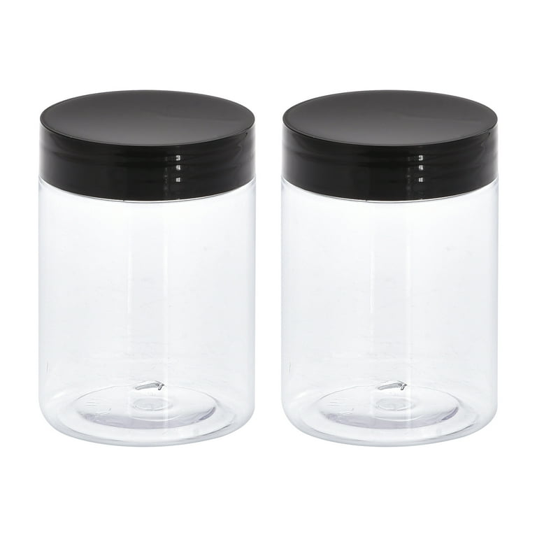 140PCS 3g Dab Containers 3ml Round Clear Jars with Black Lids for Scrubs  Lotions