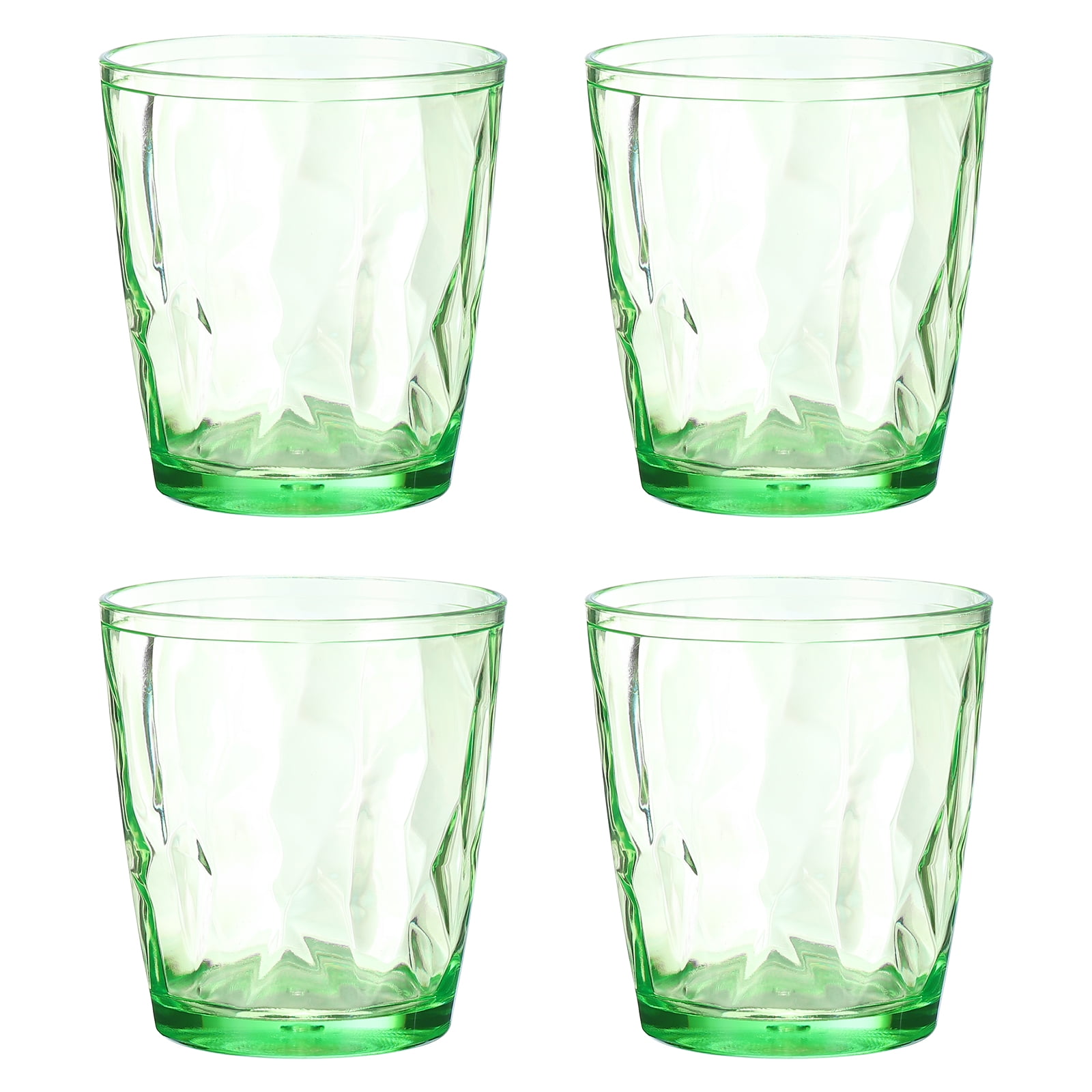 Uxcell 10oz Acrylic Drinking Glasses, 4Pack Plastic Reusable Tumblers  Drinkware for Home Outdoors, Green - Walmart.com