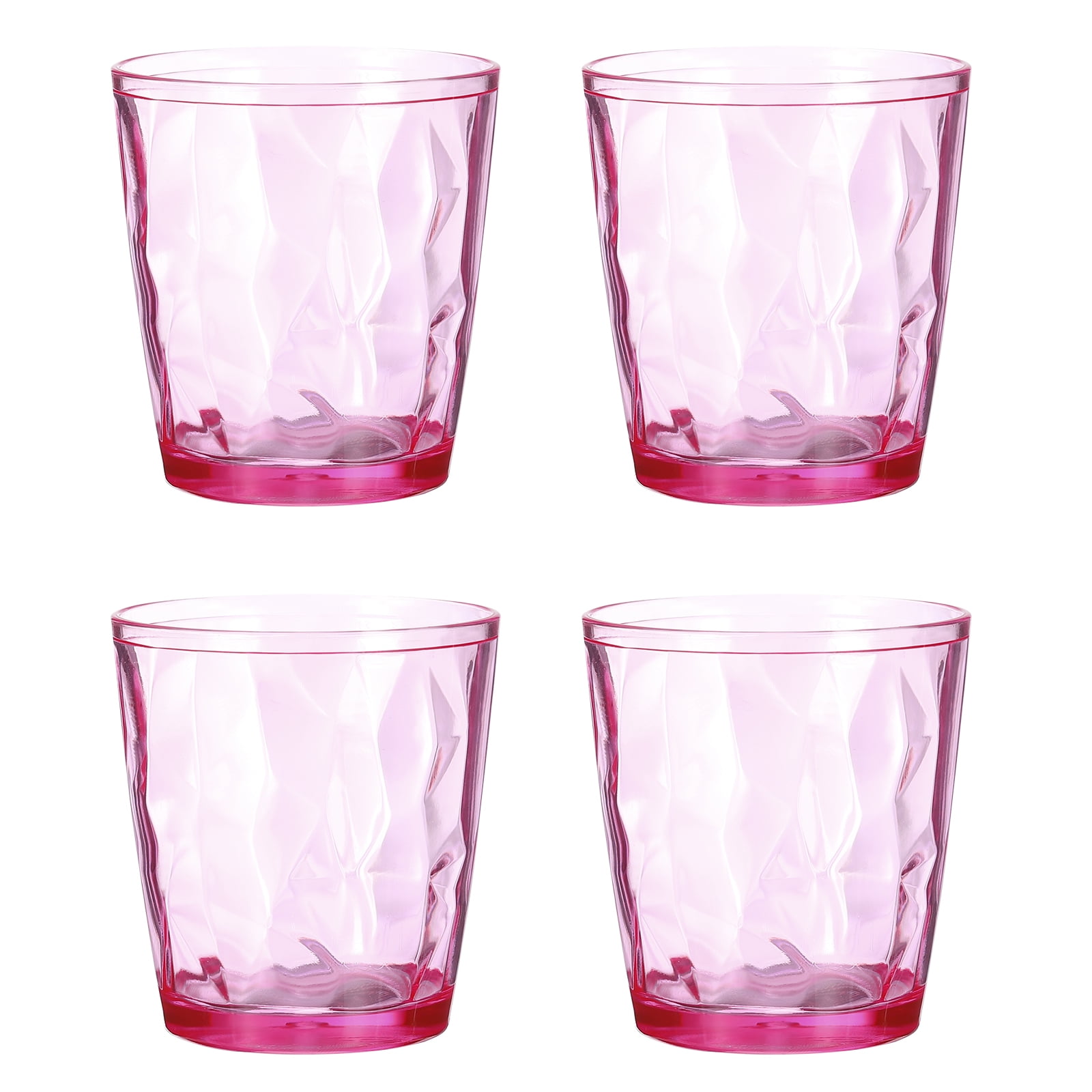 Uxcell 10oz Acrylic Drinking Glasses, 4Pack Plastic Reusable Tumblers ...
