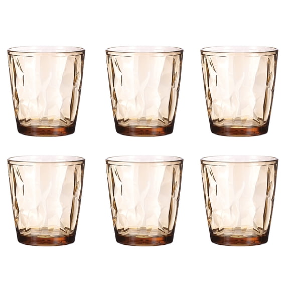 Uxcell 10oz Acrylic Drinking Glasses, 6Pack Plastic Reusable Tumblers Drinkware for Home Outdoors, Teal