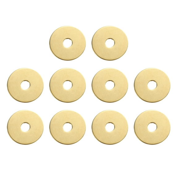 Uxcell 10pack Cabinet Knob Backplate, 0.94 Inch Round Shape Radial Brass Backplate Washers Classical Furniture Decoration Gasket for Cabinet Drawer Cupboard Doors Hardware