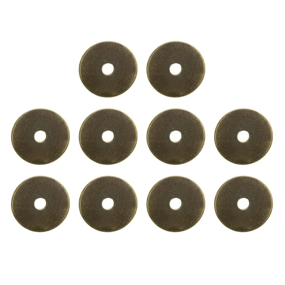 Uxcell 10pack Cabinet Knob Backplate, 1.18 Inch Round Shape Radial Backplate Washers Classical Furniture Decoration Gasket for Cabinet Drawer Cupboard Doors Hardware