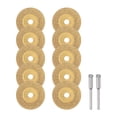 thumbnail image 1 of Uxcell 10pack Diamond Cutting Wheel 18mm Titanium Coating Cut Off Discs with 2pack 3mm Mandrel, 1 of 6