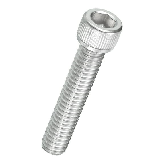 Uxcell 10pack Socket Head Cap Screws - [5/16"-18 x 1-1/2"] 304 Stainless Steel Fully Threaded Allen Socket Drive, Silver