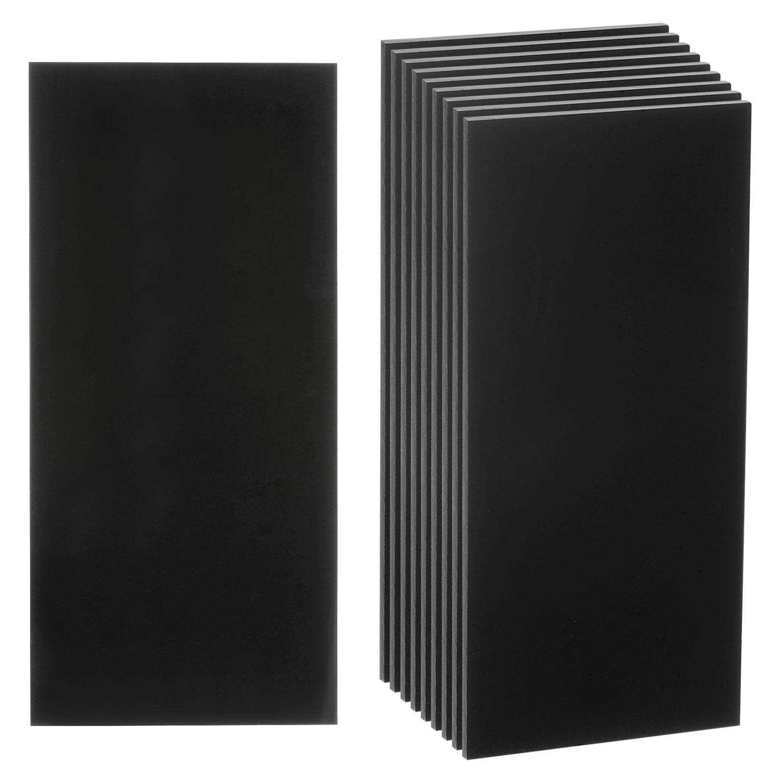 Uxcell 10packs Welding Lens 2" x 4.25" Shade 9 Plastic Glass Replacement Lens Black
