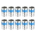 thumbnail image 1 of Uxcell 10pcs 1/2 Inch Drive 6-Point Socket 19mm CR-V Metric Shallow Socket Electric Wrench Socket, 1 of 5