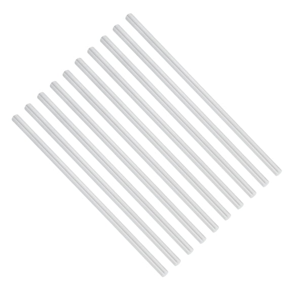 Uxcell 10pcs 1/4"(6.3mm) Diameter 6061 Aluminum Round Rods 8"(204mm) Length Aluminum Solid Bar for Industrial CNC, DIY Craft, Robotics, Silver