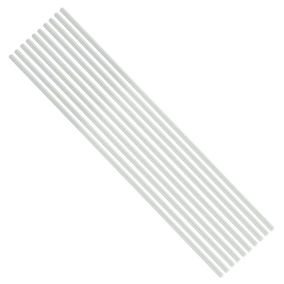 Uxcell 10pcs 1/8"(3.17mm) Diameter 6061 Aluminum Round Rods 10"(255mm) Length Aluminum Solid Bar for Industrial CNC, DIY Craft, Robotics, Silver