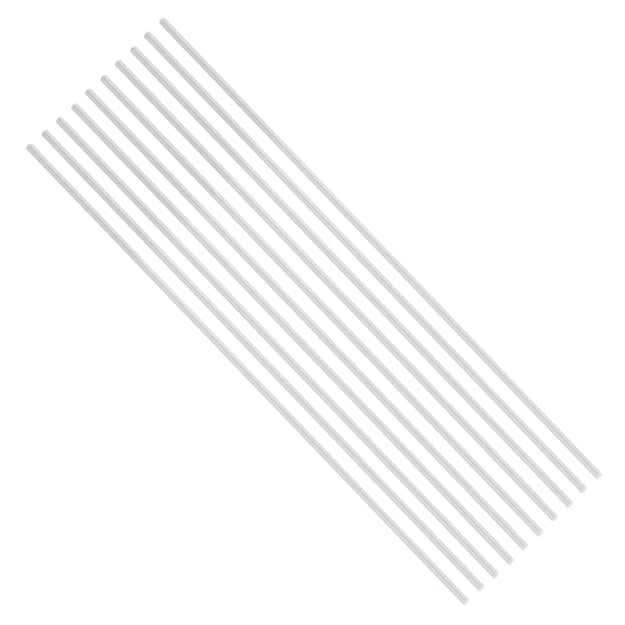 Uxcell 10pcs 1/8"(3.17mm) Diameter 6061 Aluminum Round Rods 14"(355mm) Length Aluminum Solid Bar for Industrial CNC, DIY Craft, Robotics, Silver