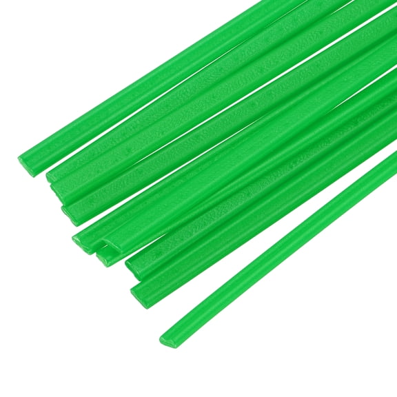 Uxcell 10pcs 13 Inch Plastic Welding Rods PE Welding Strips Welder Rods for Plastic Welder, Car Bumper, Kayak Repair, Green