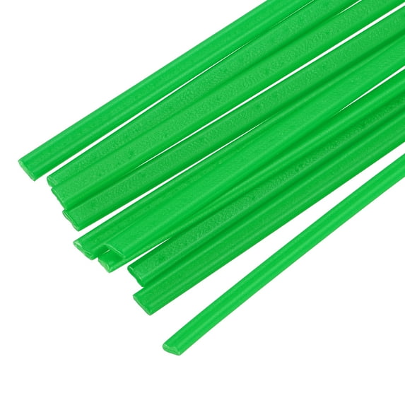 Uxcell 10pcs 13 Inch Plastic Welding Rods PE Welding Strips Welder Rods for Plastic Welder, Car Bumper, Kayak Repair, Green