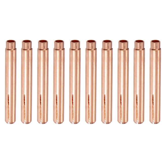 Uxcell 10pcs 13N23L TIG Welding Collet 3/32" (2.4mm) Copper Tungsten Electrode Collet Tips