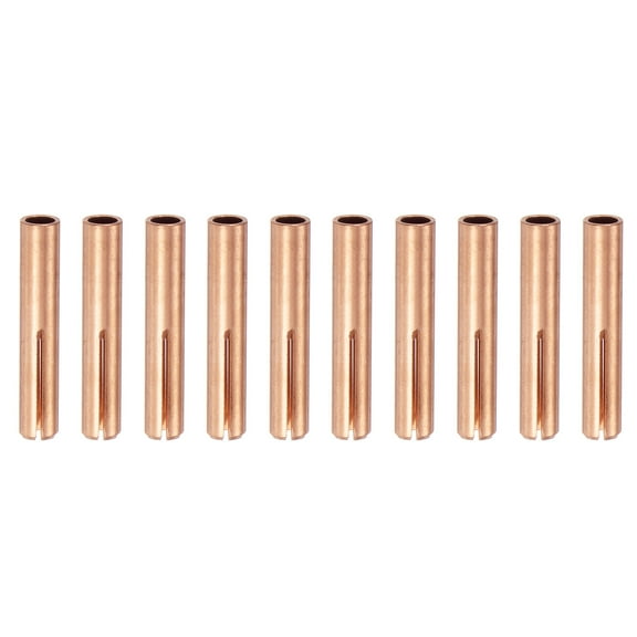 Uxcell 10pcs 13N24 TIG Welding Collet 1/8" (3.2mm) Copper Tungsten Electrode Collet Tips