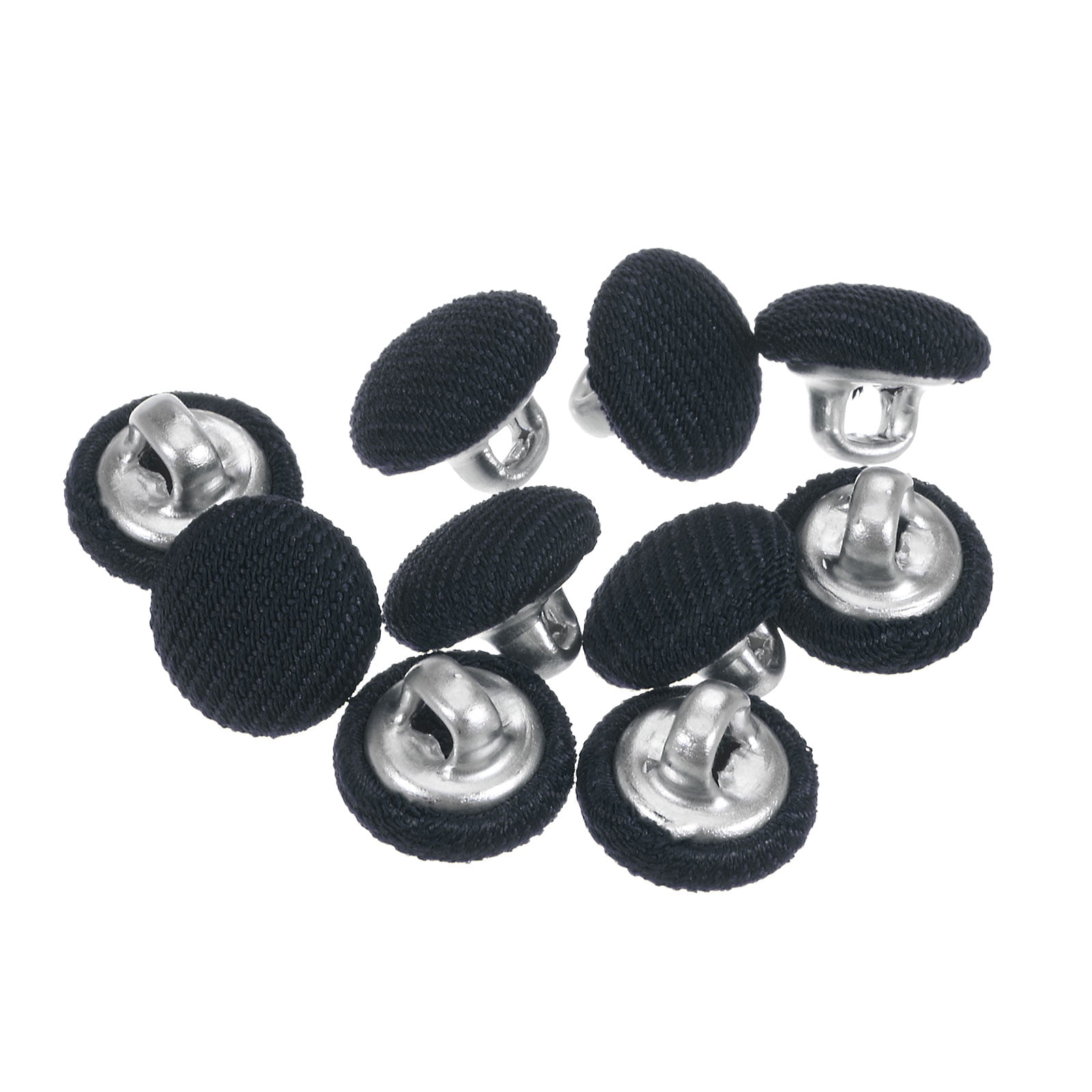 Square Button Cloth Uxcell 10pcs 16L Fabric Cloth Covered Button 10mm Metal Shank Round ...