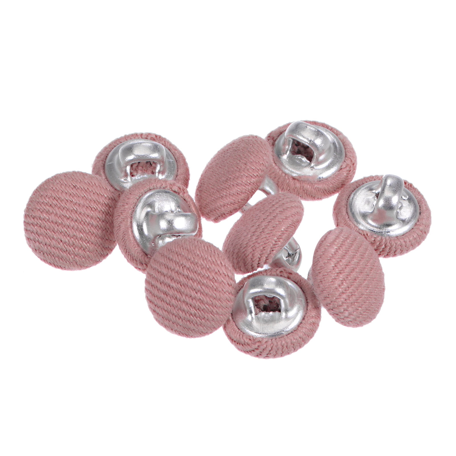 Aapal Collection Pink Color Fancy Button Fabric, Metal Buttons