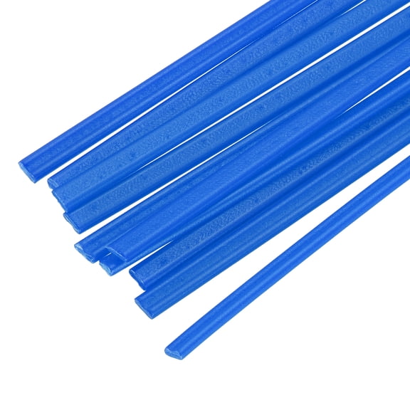 Uxcell 10pcs 20 Inch Plastic Welding Rods PE Welding Strips Welder Rods for Plastic Welder, Car Bumper, Kayak Repair, Blue
